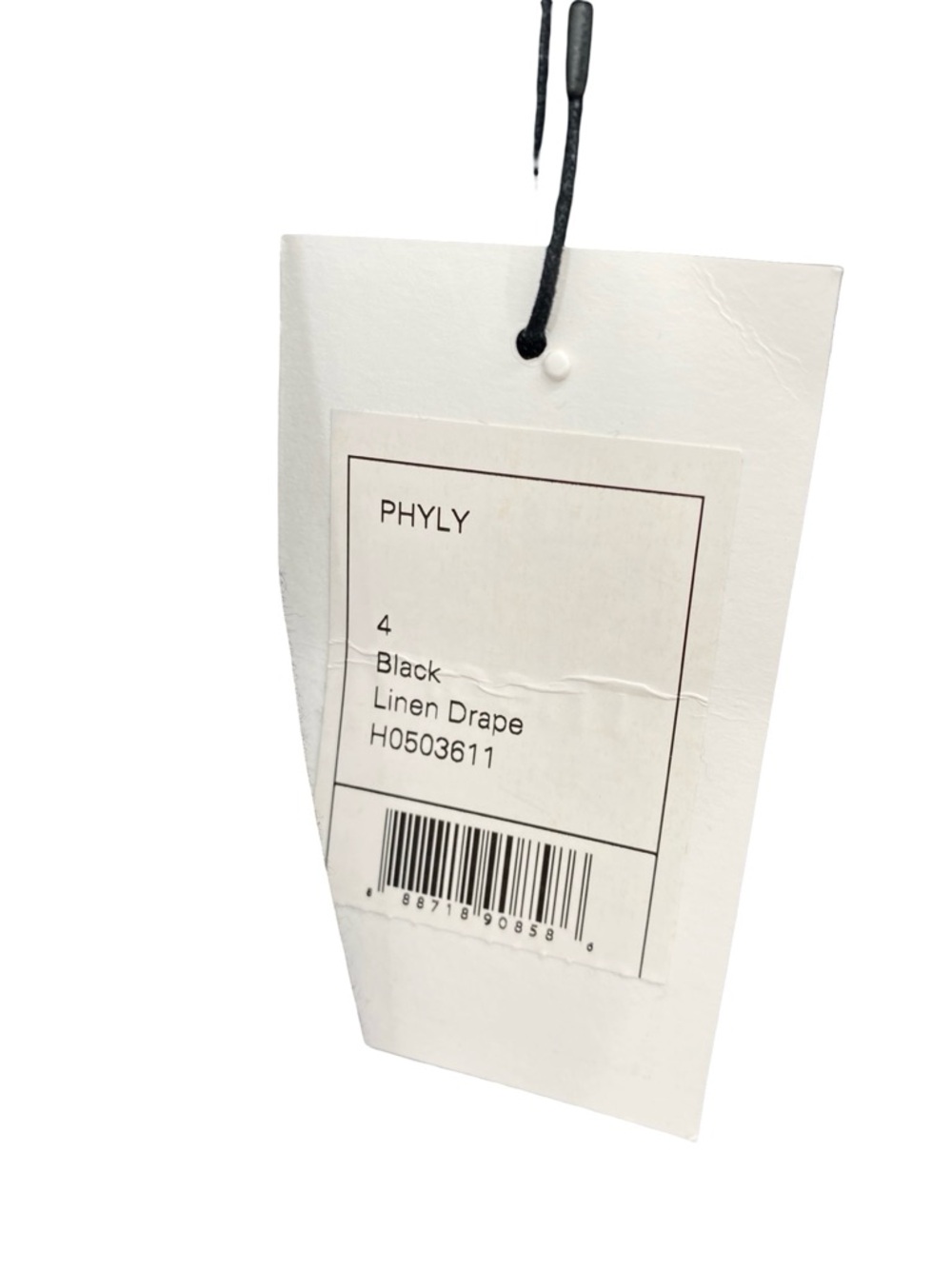 Theory Phyly Black Linen Drape Strapless Cutout Midi Dress New - Picture 6 of 7